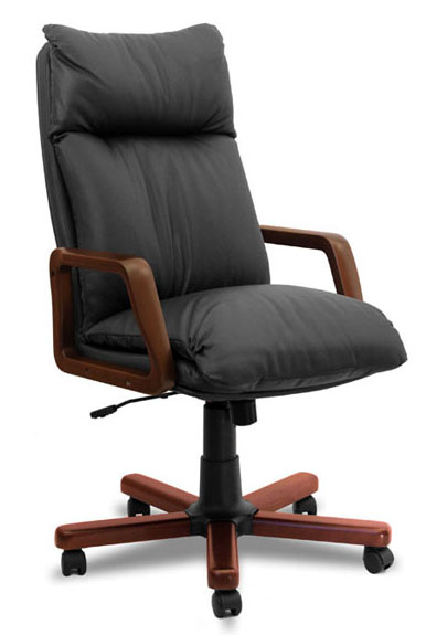 Кресло офисное Надир с механизмом качания с регулировкой по высоте с подлокотниками. 