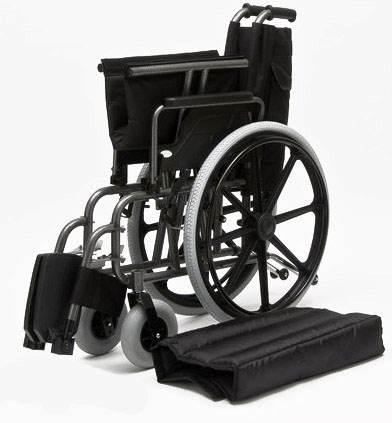 Инвалидная коляска - кресло кресло FS951В со стальной рамой