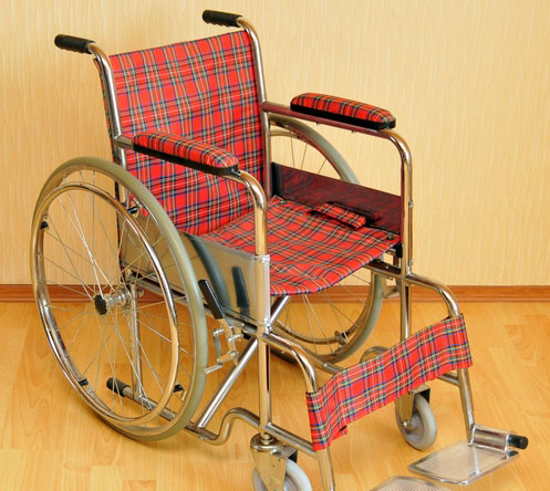Инвалидная коляска - кресло LK6005-35 со стальной рамой