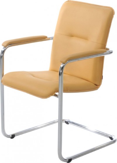 Кресло София на конференц основе с мягкими подлокотниками 