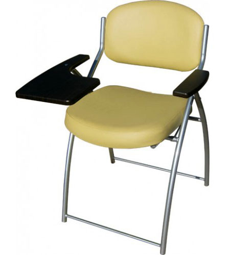 Складной стул офисный М5-021 со столиком на металлической раме. 