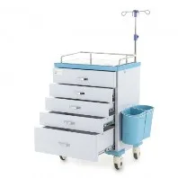 Медицинские столики и тумбы 10 Stolik anesteziologa MM-ET006 plastik AVS 5 jashhikov min