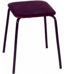 Табурет - стул М91 на металлической раме с квадратным сиденьем. 