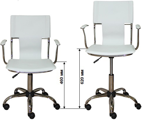 Кресло медицинское ET-9127 мобильное с подлокотниками (кресло лабораторное)
