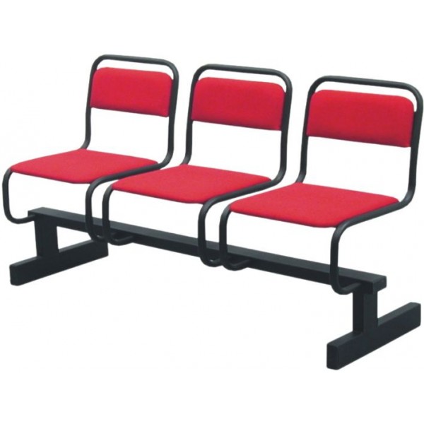 Секция стульев мягкая на сварном каркасе КС-430/1