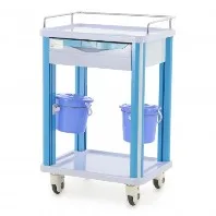 Тележки для аппаратуры 28 minTelezhka dlja procedurnoj sestry MM-ST-005 plastik AVS peredvizhnaja