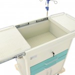 Столик инструментальный анестезиолога ММ-ЕТ-016 с раздвижной столешницей 1