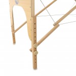 Стол массажный складной ММ-JF-AY01 3-х секционный на деревянном каркасе 11