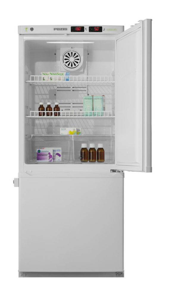 Холодильник комбинированный лабораторный ХЛ-250 POZIS дверки металл 2