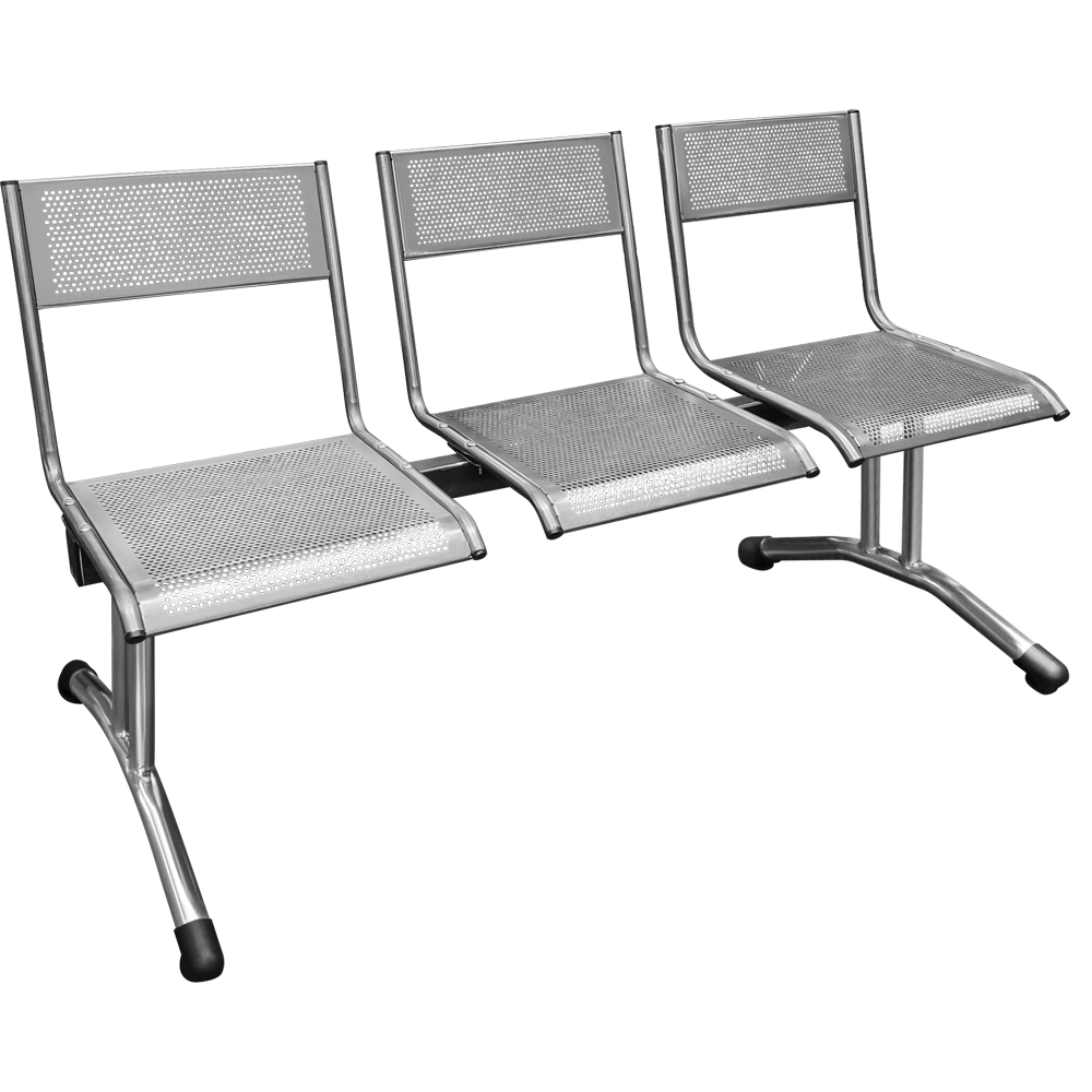 Секции стульев металлические перфорированные  со скидкой от 4200 .
